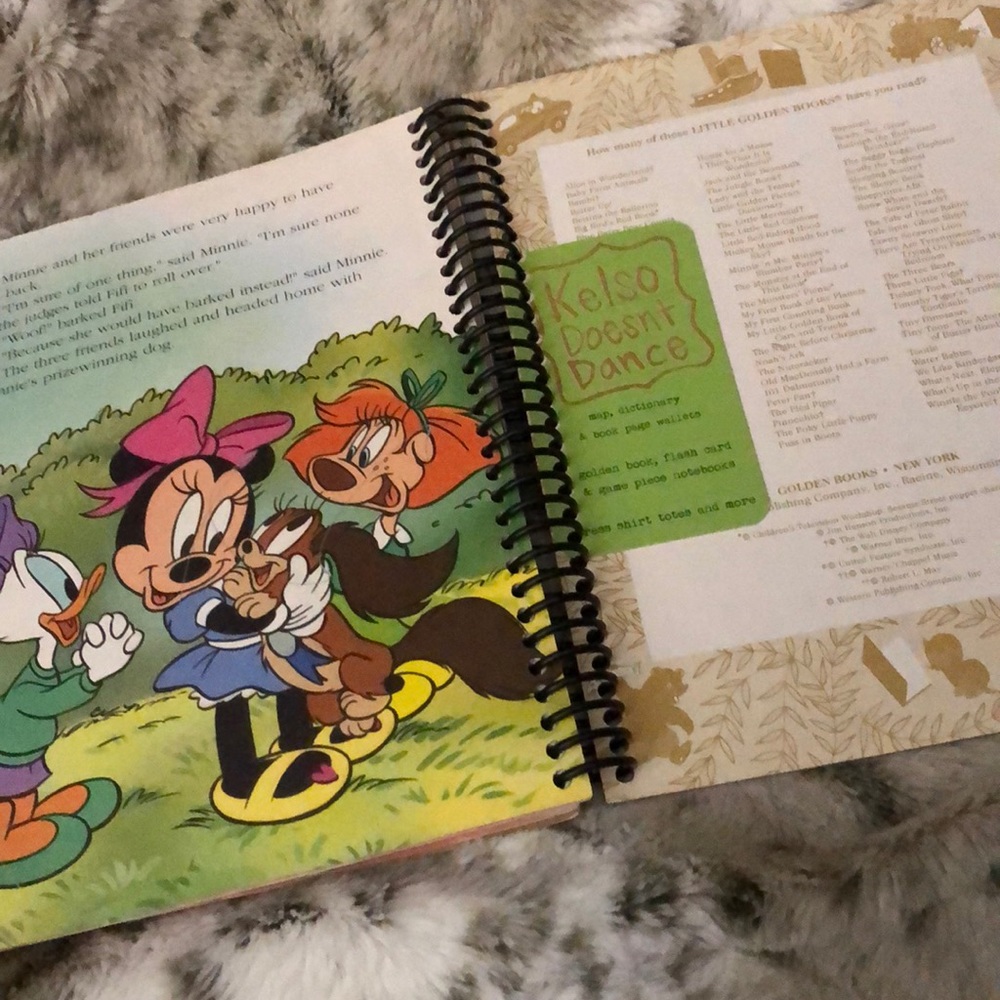 Repurposed Minnie Golden Book/Notebook - Picture 6 of 7